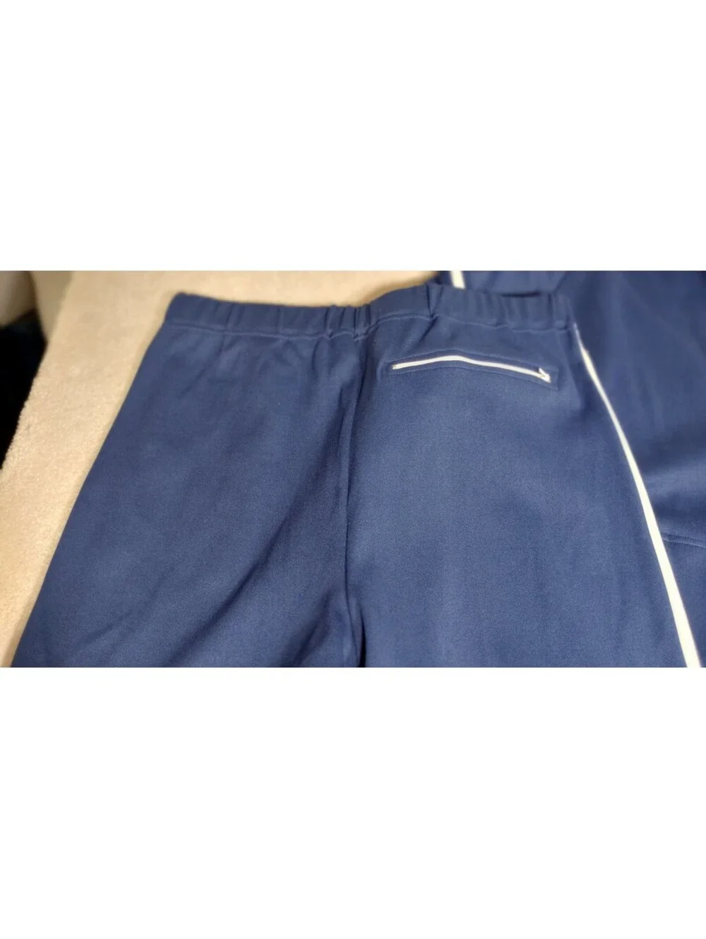 RARE Vintage HERTERS Track Suit Blue White Stripe Athletic Retro Old School XL